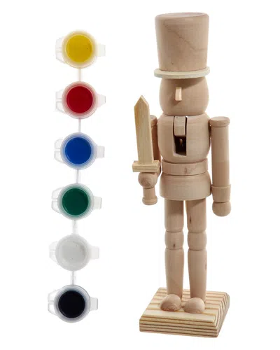 Kurt Adler 7in Wooden Plain Nutcracker In Multicolor