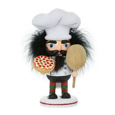 Kurt Adler 8-inch Hollywood Pizza Guy Christmas Nutcracker In Multi