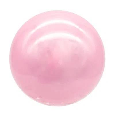 Kurt Adler 80mm Glass Pearlized Pink Ball Ornaments