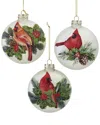 Kurt Adler 80mm Glass Pearlized Pink Ball Ornaments In Multi