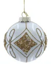 Kurt Adler 80mm Glass Purple & Blue Peacock Ball Ornaments, Beautifully Packaged In A 6pc Box In Gold