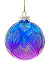 Kurt Adler 80mm Glass Silver Decorative Ball Ornaments In Multi