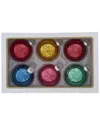 Kurt Adler 80mm Glass Teal & Blue Glass Ornaments, 6pc Box In Multi