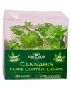 Kurt Adler 84-light 7-drop Battery-operated Cannabis Cartoon Light Set In Green