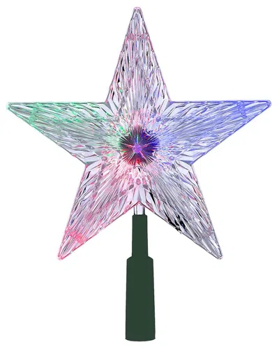 Kurt Adler 8.5-inch Led Color-changing Light Star Treetop In Multi