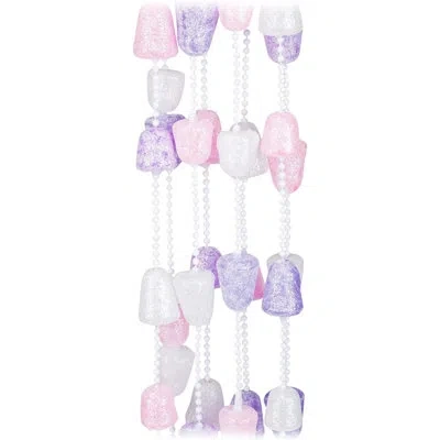 Kurt Adler 9' Glitter Gum Drop Garland In Multicolor