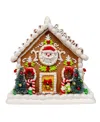 Kurt Adler 9-inch Battery Operated Gingerbread House In Brown