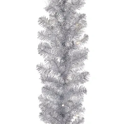 Kurt Adler 9' Pine Pre-lit Garland With 50 Clear Lights