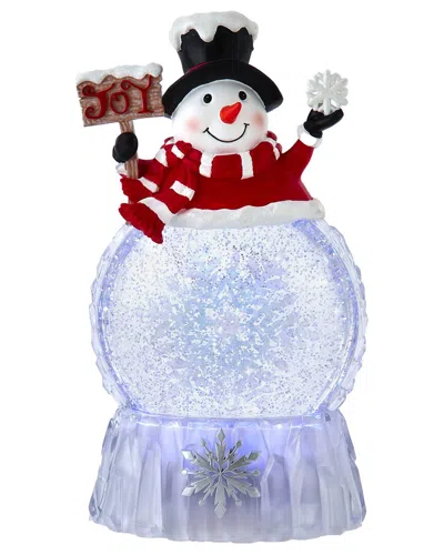 KURT ADLER KURT ADLER 9.25-INCH BATTERY OPERATED USB CHRISTMAS SNOWMAN WATER GLOBE