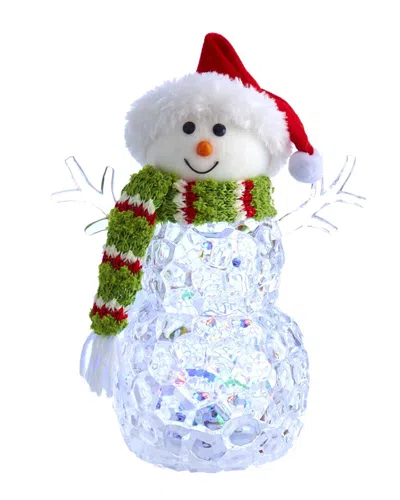 Kurt Adler 9.45in Light Up Snowman Tablepiece