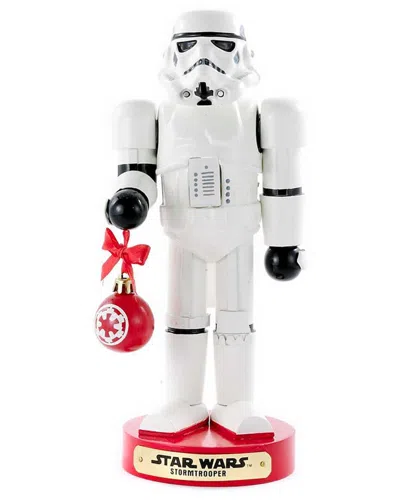 Kurt Adler 9.5-inch Stormtrooper With Ball Ornament Nutcracker In White
