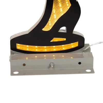 Kurt Adler A Christmas Story 23.6-inch Outdoor Leg Lamp Infinity Light In Yellow