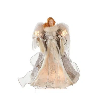 Kurt Adler Angel Tree Topper In Multicolor