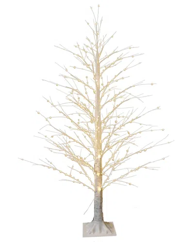 Kurt Adler 5ft White Birch Twinkle Warm White Fairy Led Twig Tree