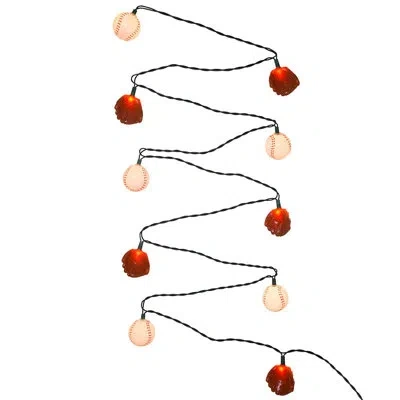 Kurt Adler Ball And Glove 10 Light String Lights