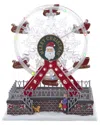Kurt Adler Battery Operated Musical Animated Santa Ferris Wheel In Multi