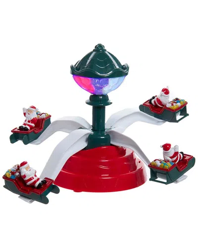 Kurt Adler Battery Operated Musical Christmas Deco With Santa Tablepiece In Multi