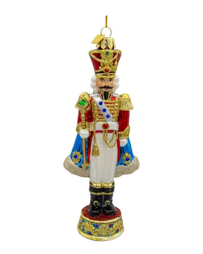 Kurt Adler Bellissimo Glass Elegant Nutcracker Ornament In Multi