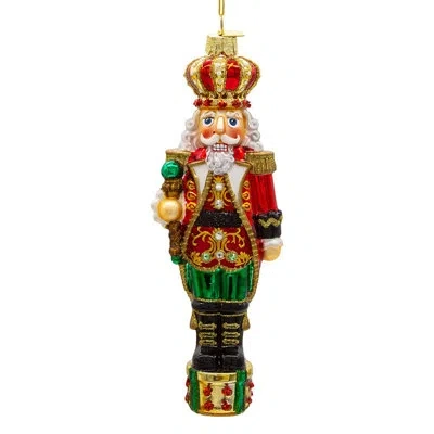 Kurt Adler Bellissimo Glass King Nutcracker Hanging Figurine Ornament