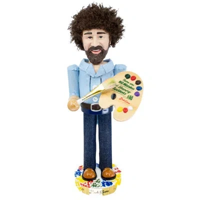 Kurt Adler Bob Ross With Palette Nutcracker