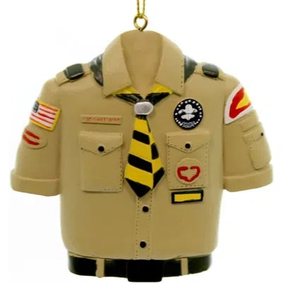 Kurt Adler Boy Scouts Of America Tan Shirt Hanging Figurine Ornament