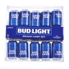 Kurt Adler Budweiser Bud Light Beer Can New Logo Light Set In Blue