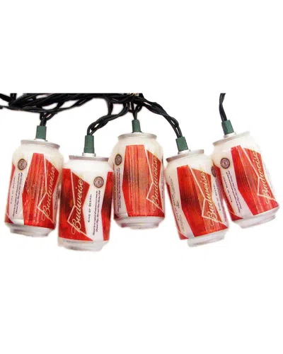 Kurt Adler Budweiser Light Set In Red
