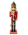 Kurt Adler Charming 15-inch Horn Nutcracker In Red