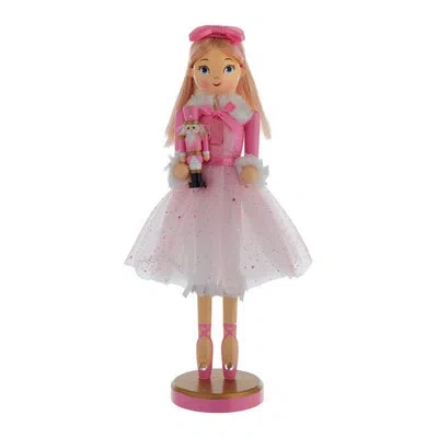 Kurt Adler Christmas Nutcracker In Pink
