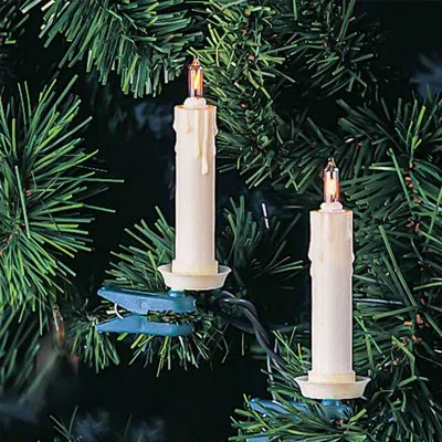 Kurt Adler Clip-on Candle 10 Light String Lights