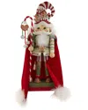 Kurt Adler Delightful 15-inch Hollywood Nutcrackers Gingerbread Candy Santa Nutcracker In Red