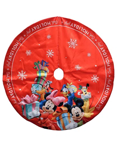 Kurt Adler Disney Tree Skirt In Red