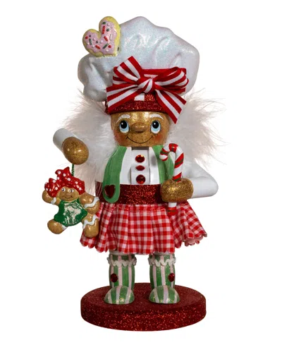 Kurt Adler 10-inch Hollywood Gingerbread Baker Girl Nutcracker In Multicolored
