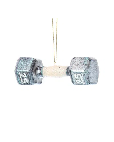 Kurt Adler Dumbbell Ornament In Blue