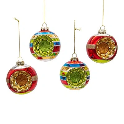 Kurt Adler Early Years 4 Piece Ball Ornament Set