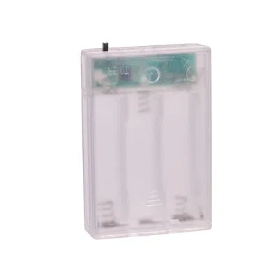 Kurt Adler Empty 3 "aa" Battery Box With Usb Connection & Timer In White