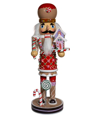 Kurt Adler 12-inch Gingerbread Nutcracker In Red