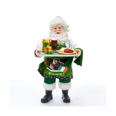 Kurt Adler Fabriché Musical Irish Chef Santa In Multicolor