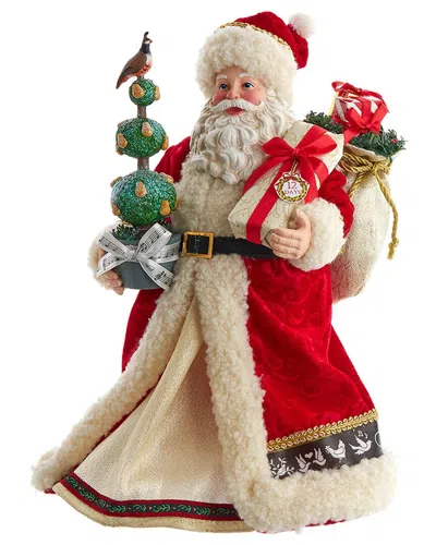 Kurt Adler Fabriché Santa In Multi