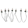 Kurt Adler Flicker Flame With Clips String Lights In White