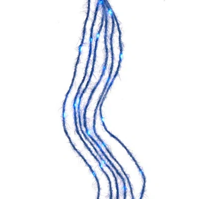 Kurt Adler Fuzzy Strand 120 Light Rope Lights In Blue