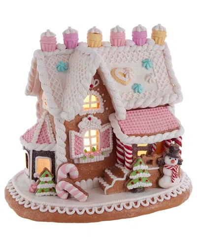 Kurt Adler Gingerbread Junction Indoor Décor In Pink
