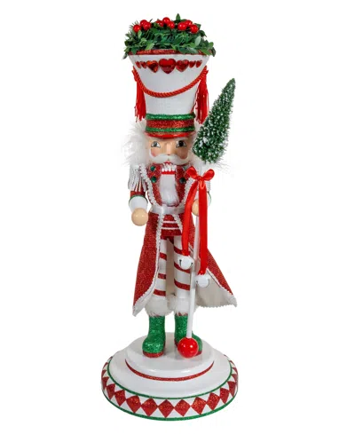 Kurt Adler 17-inch Hollywood Hearts Soldier Nutcracker In Red