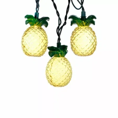 Kurt Adler Glass-look Pineapple Light Set In Multi