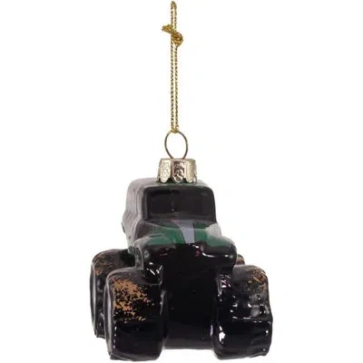 Kurt Adler Glass Ornament For Christmas Tree, Monster Jam Grave Digger In Multicolored