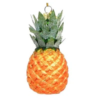Kurt Adler Glass Pineapple Hanging Figurine Ornament