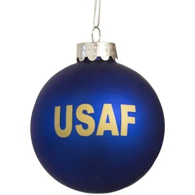 Kurt Adler Glass U.s. Air Force Ball Ornament