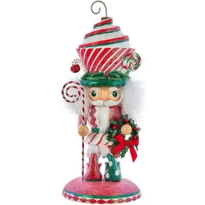 Kurt Adler Hollywood Cupcake Swirl Hat Nutcracker In Multicolor