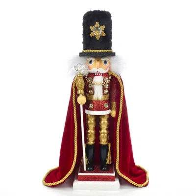 Kurt Adler Hollywood Elegant Soldier Nutcracker In Red