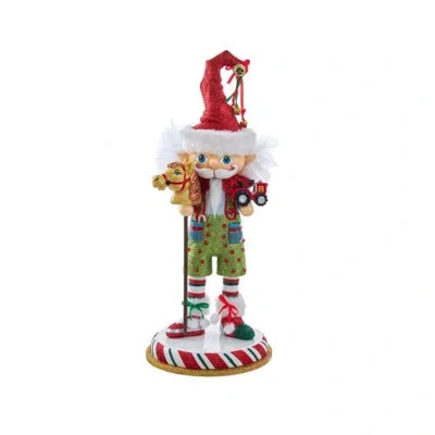 Kurt Adler Hollywood Elf With Hobby Horse Nutcracker In Multicolor
